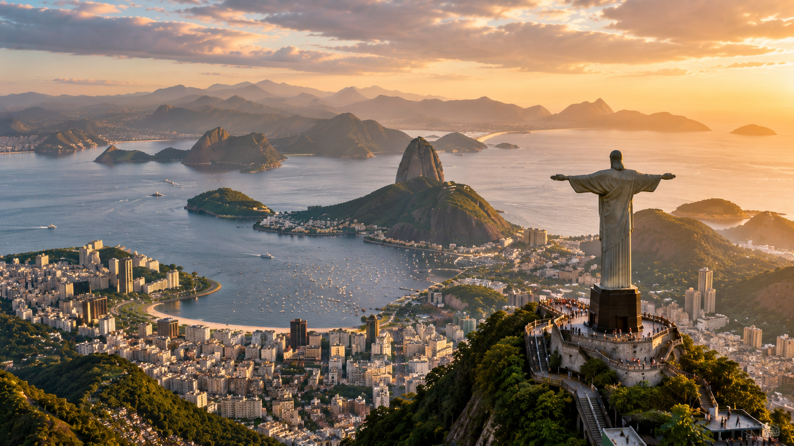 Rio de Janeiro, Christ the Redeemer and the bay