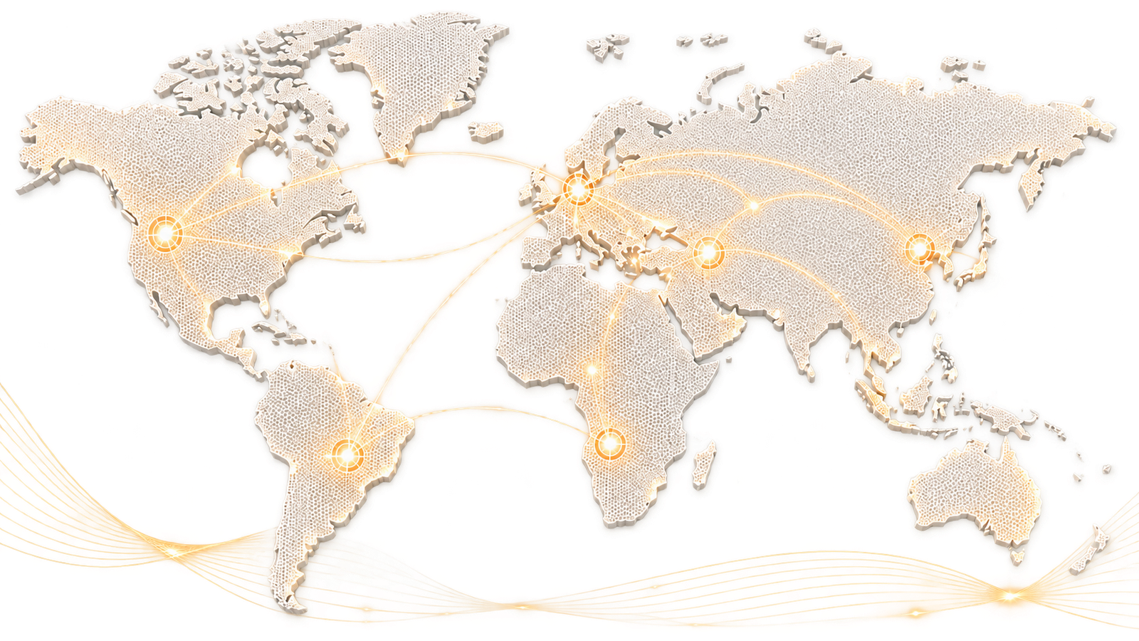 World map showing Silver Star's connected markets and international trade routes.